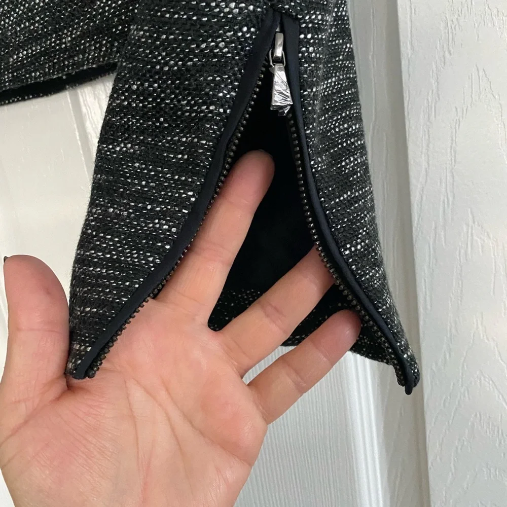 Anne Klein Black and White Tweed Blazer - Picture 9 of 10